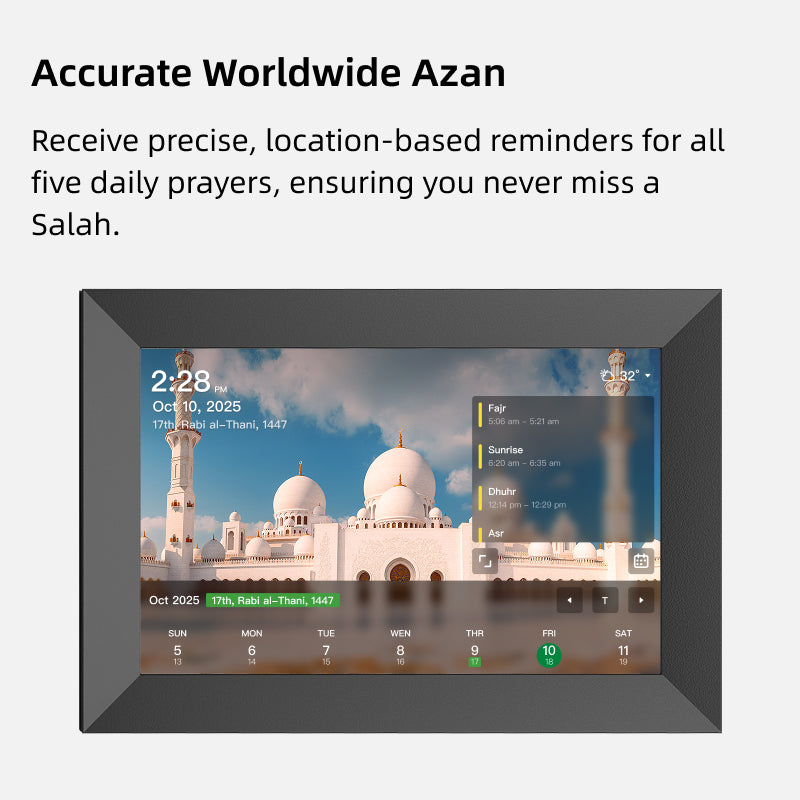 Hijri & Gregorian Calendar Clock