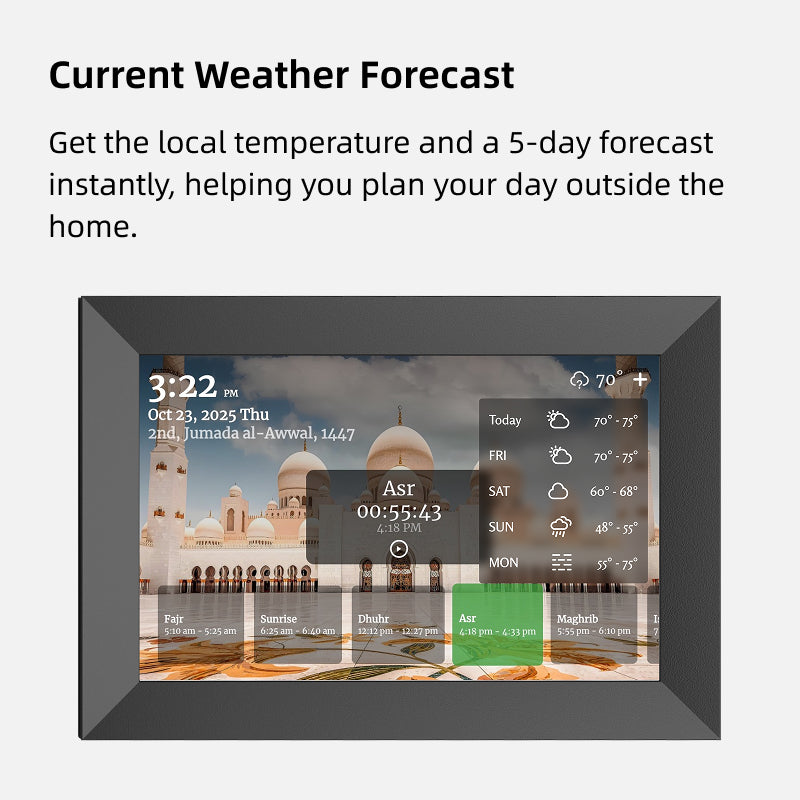Hijri & Gregorian Calendar Clock