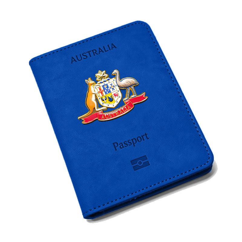 Australian Passport holder with RFID blocking