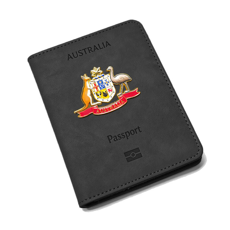 Australian Passport holder with RFID blocking