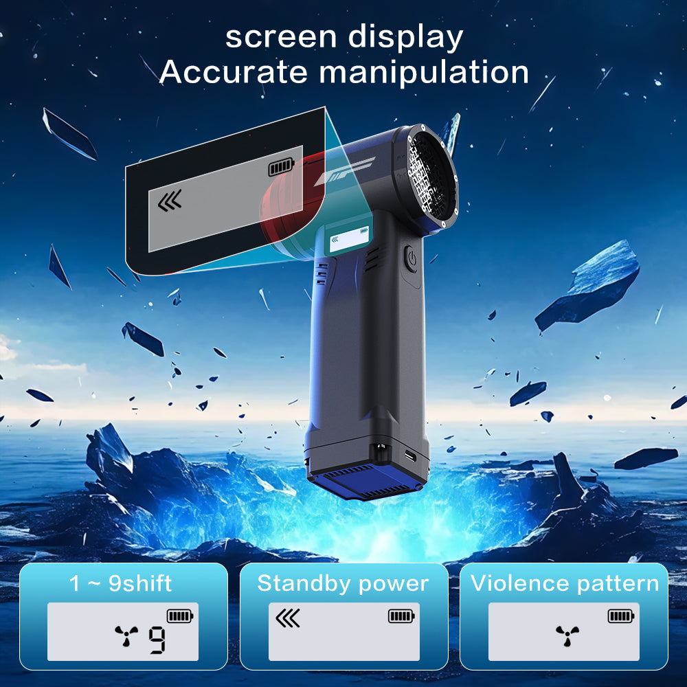 High-Speed Cordless Air Blower with LED Light